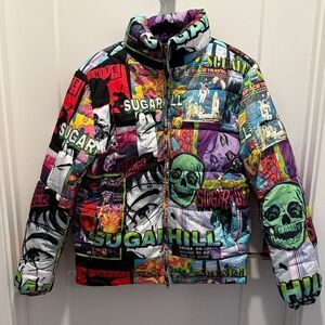 SUGARHILL ANXIETY PUFFER  JACKET, Size Medium